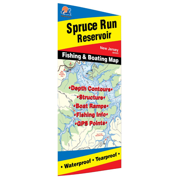Spruce Run Reservoir Fishing Map Fishing Hot Spots