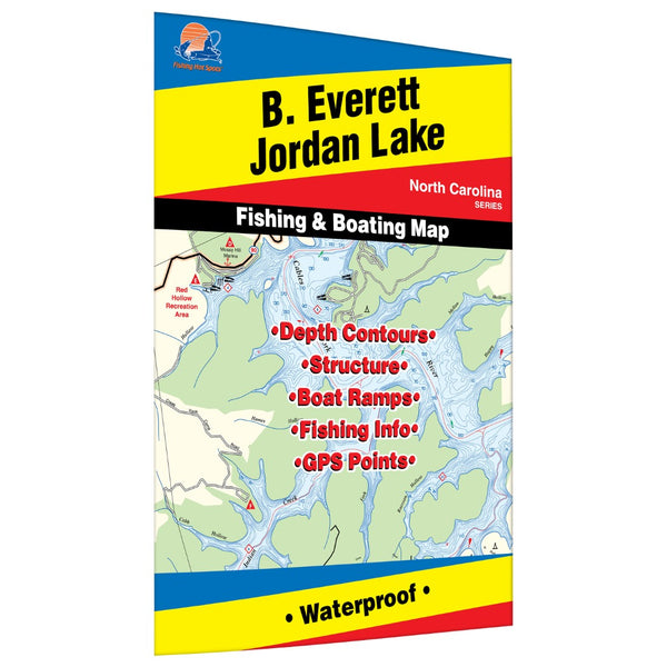 B. Everett Jordan Lake Fishing Map Fishing Hot Spots