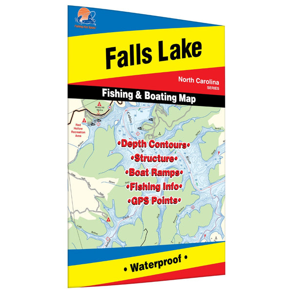 Falls Lake Fishing Map Fishing Hot Spots