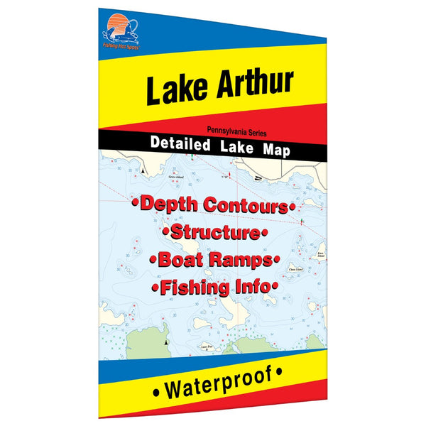 Lake Arthur, Pennsylvania fishing map Fishing Hot Spots