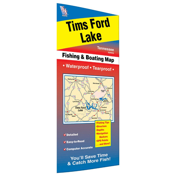 Tims Ford Lake Fishing Map Fishing Hot Spots