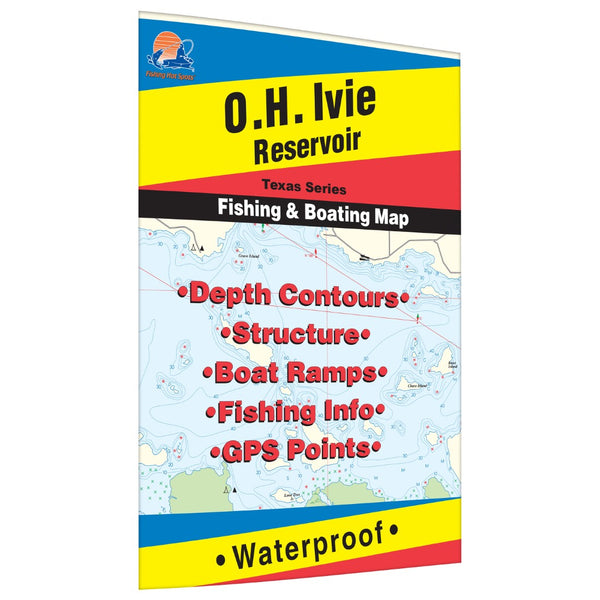 O.H. Ivie Reservoir Fishing Map Fishing Hot Spots