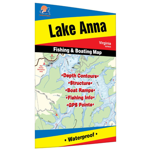 Lake Anna Fishing Map Fishing Hot Spots