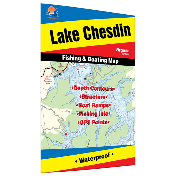 Lake Chesdin Fishing Map Fishing Hot Spots