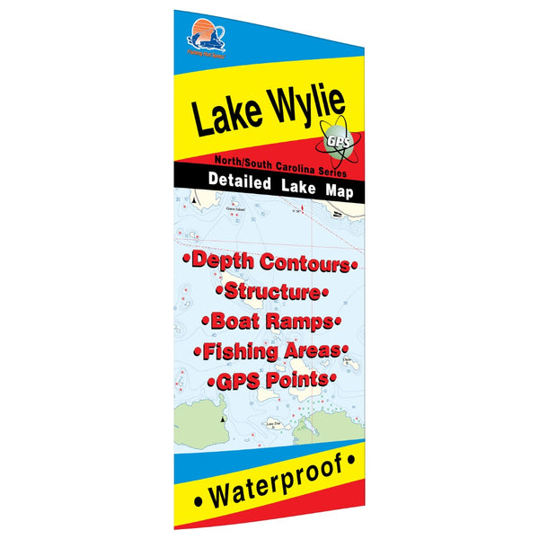 Lake Wylie Fishing Map (NC/SC) Fishing Hot Spots