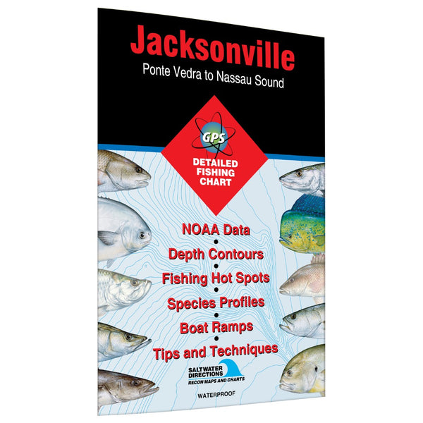 Jacksonville  Ponte Vedra to Nassau Sound Fishing Map Fishing Hot Spots