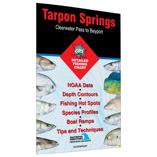 Tarpon Springs  Clearwater Pass to Bayport Fishing Map Fishing Hot Spots