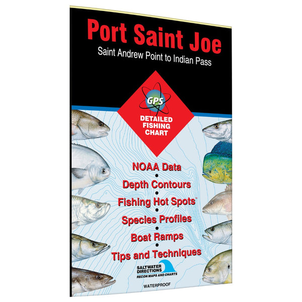 Port Saint Joe  St Andrew Pass to Indian Pass Fishing Map Fishing Hot Spots
