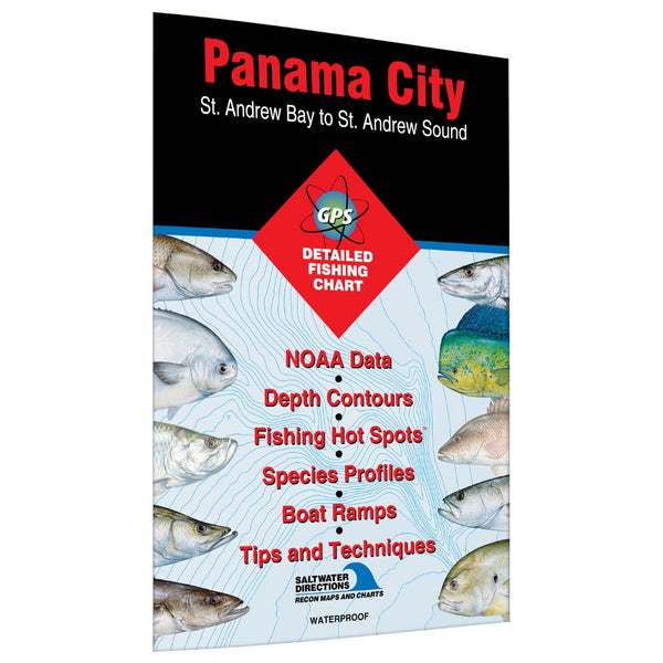 Panama City  St Andrew Bay to St Andrew Sound Fishing Map Fishing Hot Spots