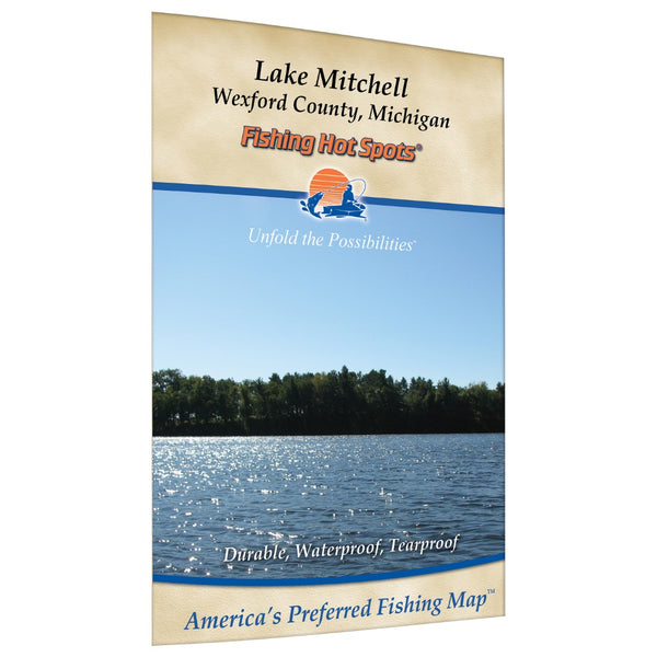 Lake Mitchell Fishing Map Fishing Hot Spots