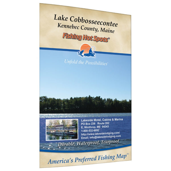 Cobbosseecontee Lake Fishing Map Fishing Hot Spots