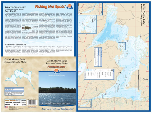 Great Moose Lake - Flat/Laminated Fishing Hot Spots