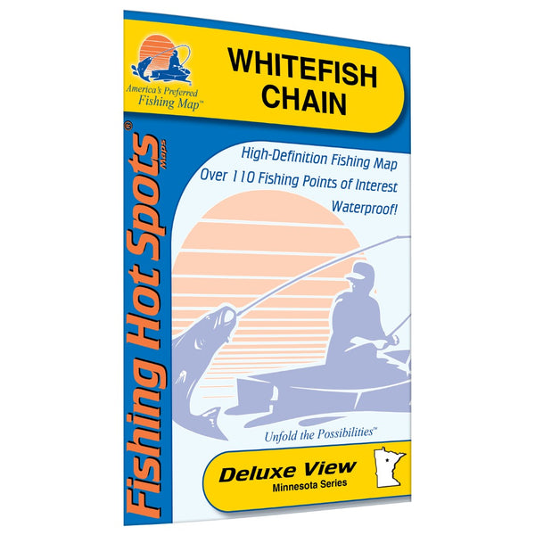Whitefish Chain Fishing Map Fishing Hot Spots