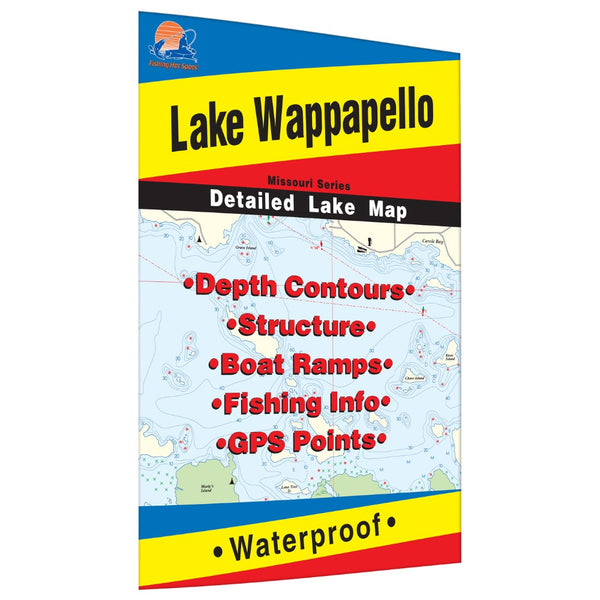 Lake Wappapello Fishing Map Fishing Hot Spots