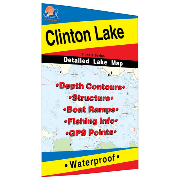 Clinton Lake (Illinois) Fishing Map Fishing Hot Spots