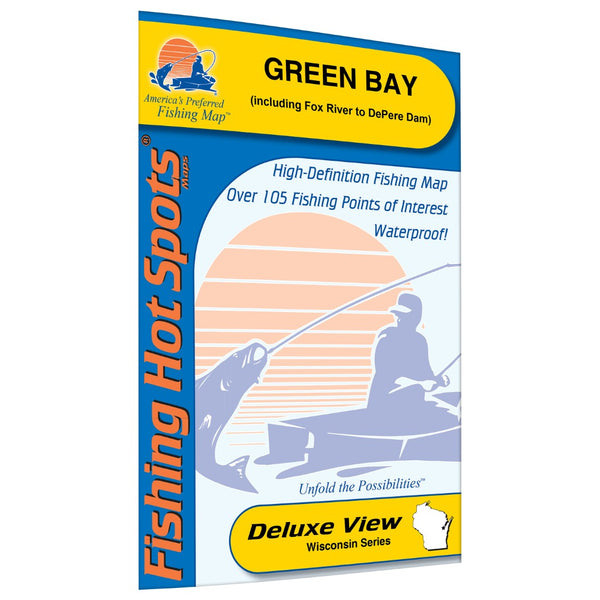 Green Bay - (Includes Lower Fox River) Fishing Map Fishing Hot Spots