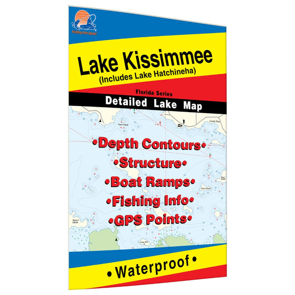 Lake Kissimmee Fishing Map Fishing Hot Spots