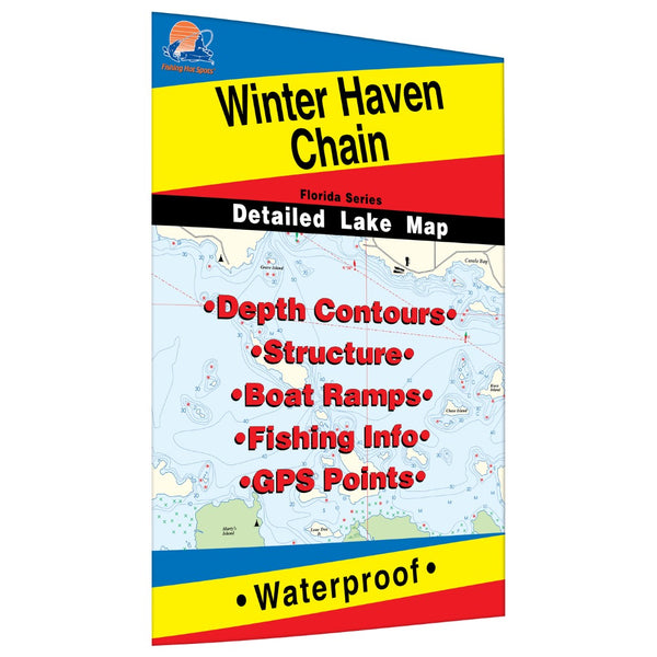 Winter Haven Chain Fishing Map Fishing Hot Spots