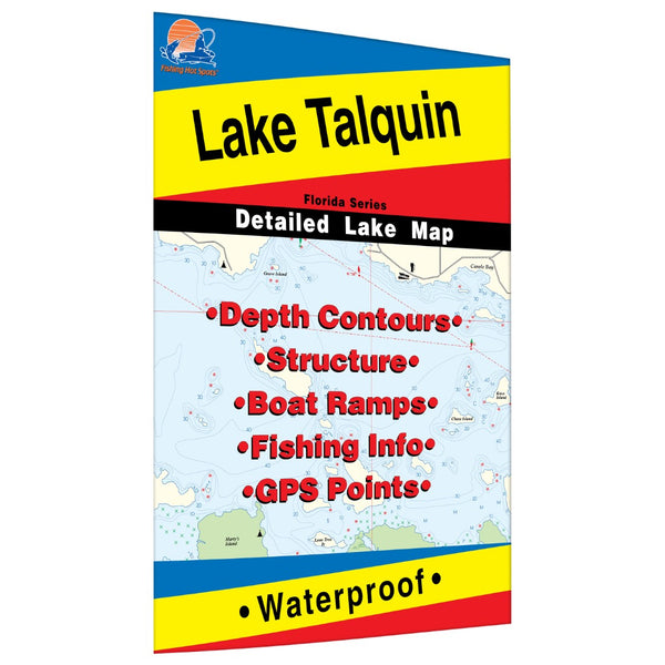 Lake Talquin Fishing Map Fishing Hot Spots