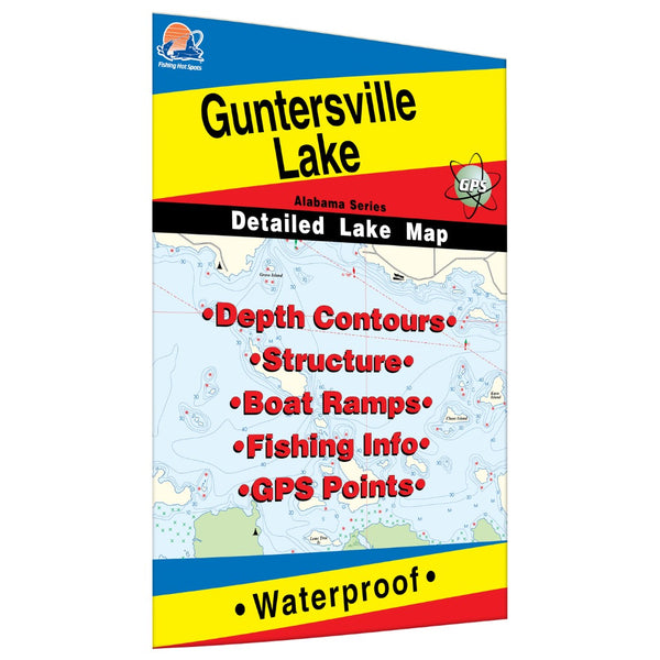 Guntersville fishing map Fishing Hot Spots