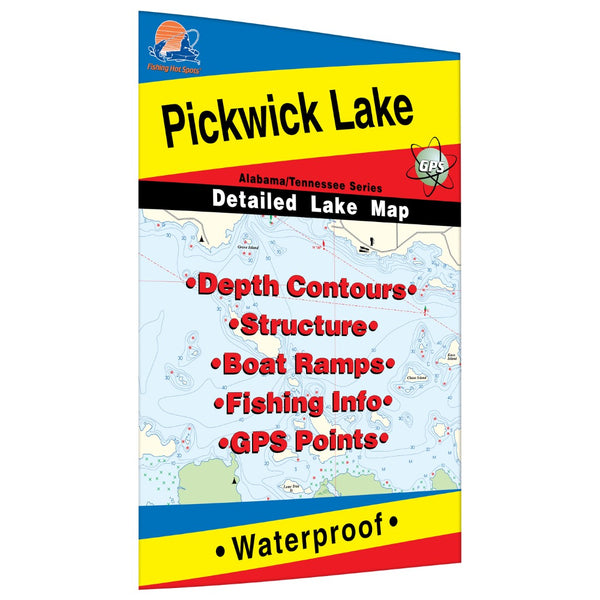 Pickwick Lake Fishing Map Fishing Hot Spots