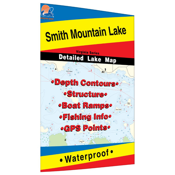Smith Mountain Lake Fishing Map Fishing Hot Spots