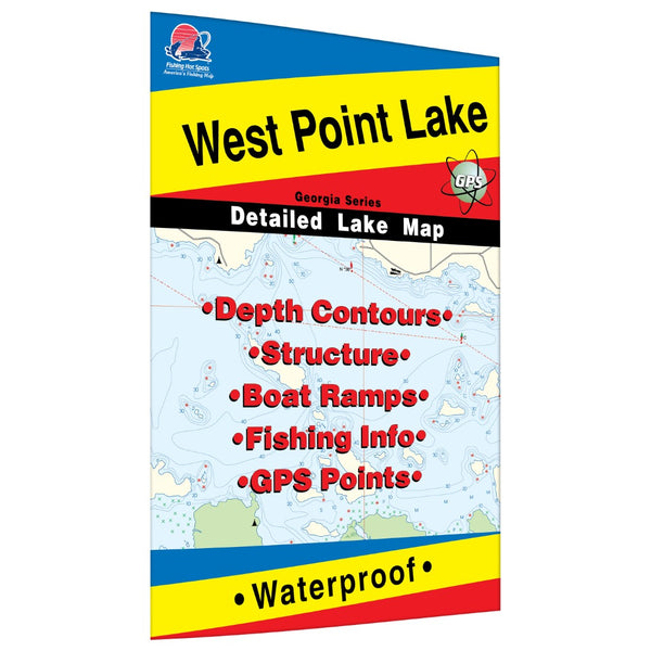 West Point Lake Fishing Map Fishing Hot Spots