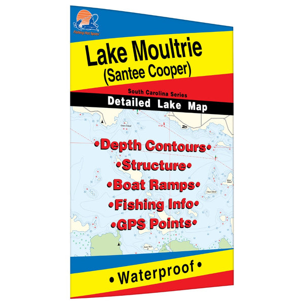 Lake Moultrie Fishing Map (Santee Cooper) Fishing Hot Spots