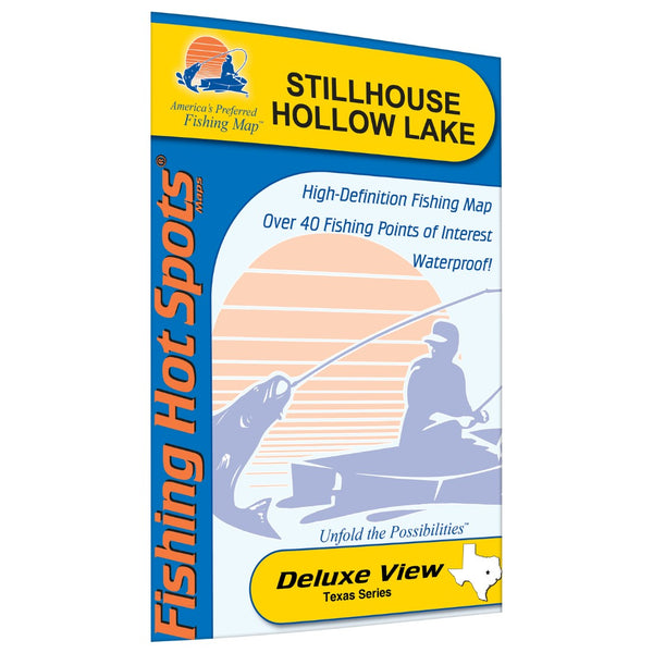 Stillhouse Hollow Lake, Texas fishing map Fishing Hot Spots