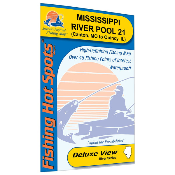 Mississippi River-Pool 21 Fishing Map Fishing Hot Spots