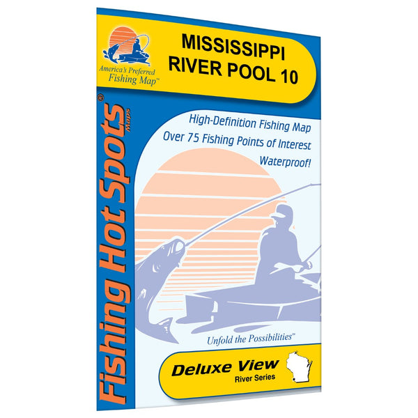 Mississippi River-Pool 10 Fishing Map Fishing Hot Spots