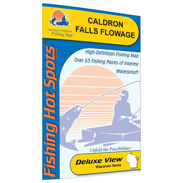 Caldron Falls Flowage (Marinette Co) Fishing Map Fishing Hot Spots