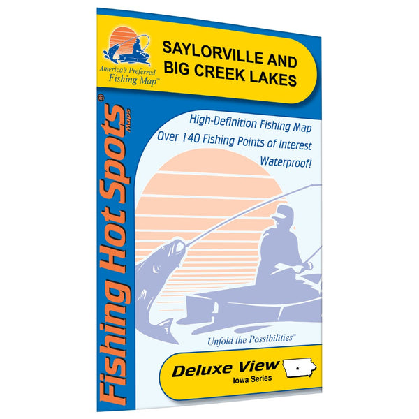 Saylorville-Big Creek Lakes Fishing Map Fishing Hot Spots