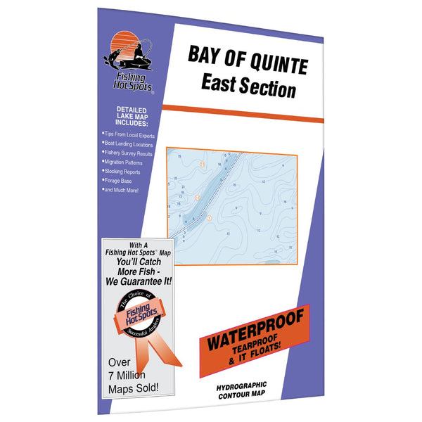 Bay of Quinte-E (Telegraph Narrows to Upper Gap) Fishing Map Fishing Hot Spots