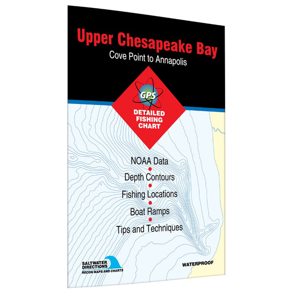 Upper Chesapeake Bay  Cove Point to Annapolis Fishing Map Fishing Hot Spots
