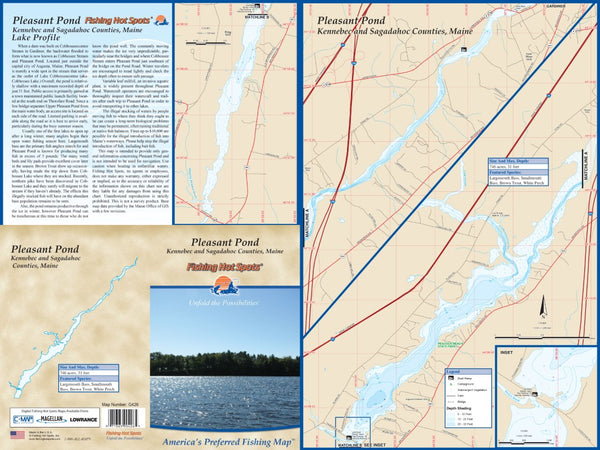 PLEASANT POND - LAMINATED ME Fishing Hot Spots