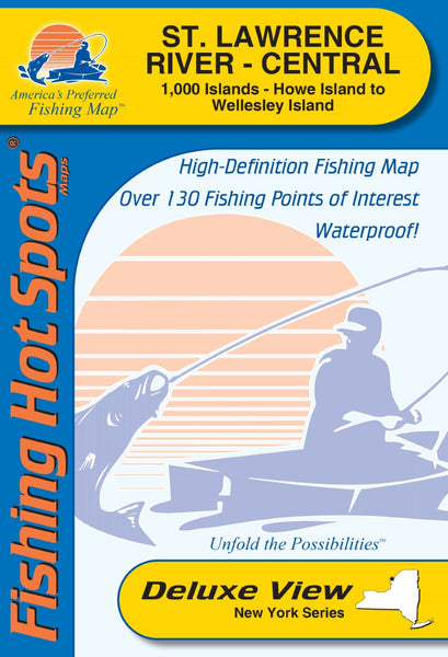 St Lawrence River - Central (1000 Islands-Howe Is to Wellesley Is) Fishing Map Fishing Hot Spots