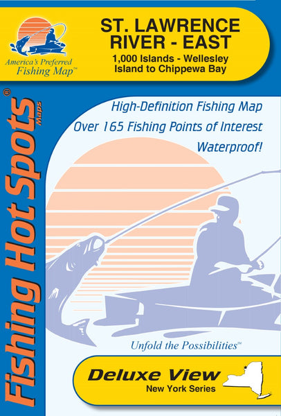 St. Lawrence River East fishing map Fishing Hot Spots