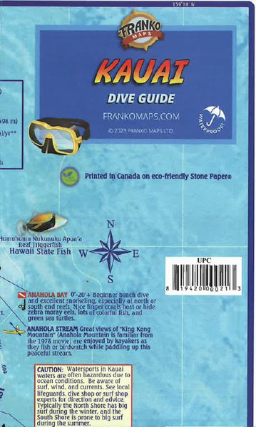 Franko's dive Kauai Frankos Maps Ltd.