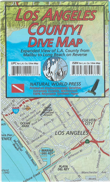 Franko's map of Los Angeles County coast diving : details of Palos Verdes Peninsula on reverse side of map Frankos Maps Ltd.