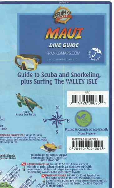 Franko's Maui : dive map Frankos Maps Ltd.
