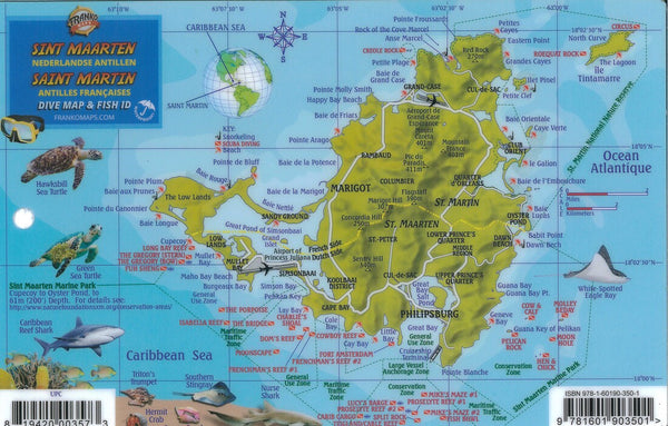 Franko's St. Maarten : Dutch West Indies : dive map & reef creatures identification guide = St. Martin : French West Indies Frankos Maps Ltd.