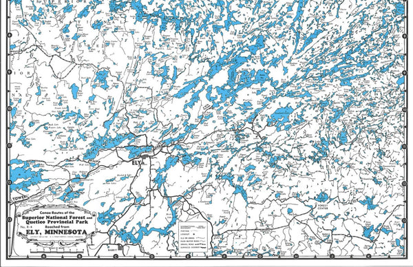 Ely Area Map - Canoe Routes Fisher Maps