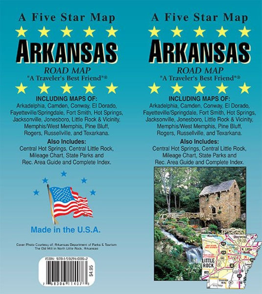 Arkansas : road map Five Star Maps Inc