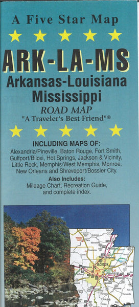 Arkansas / Louisana / Mississippi Five Star Maps Inc