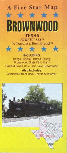 Brownwood : Texas : street map Five Star Maps Inc