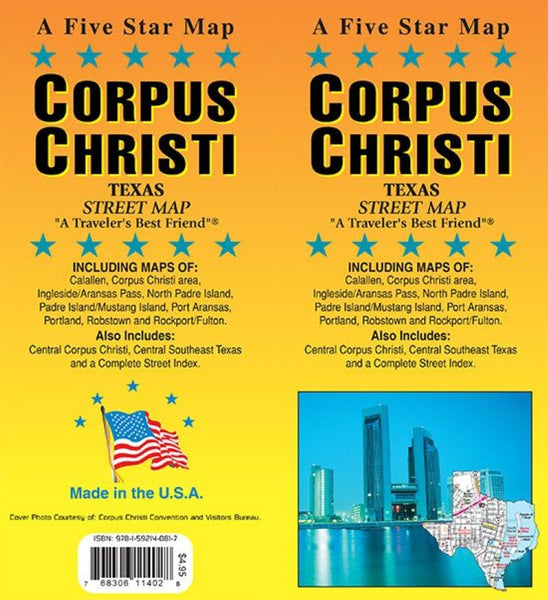 Corpus Christi, Texas Street Map Five Star Maps Inc
