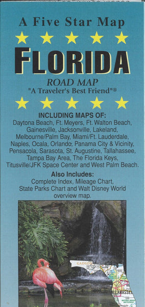 Florida State Map Five Star Maps Inc