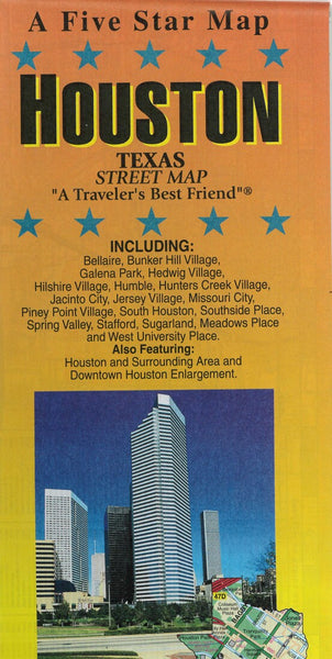 Houston, Texas Street Map Five Star Maps Inc