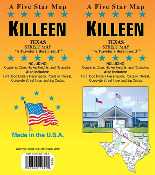Killeen : Texas : street map Five Star Maps Inc
